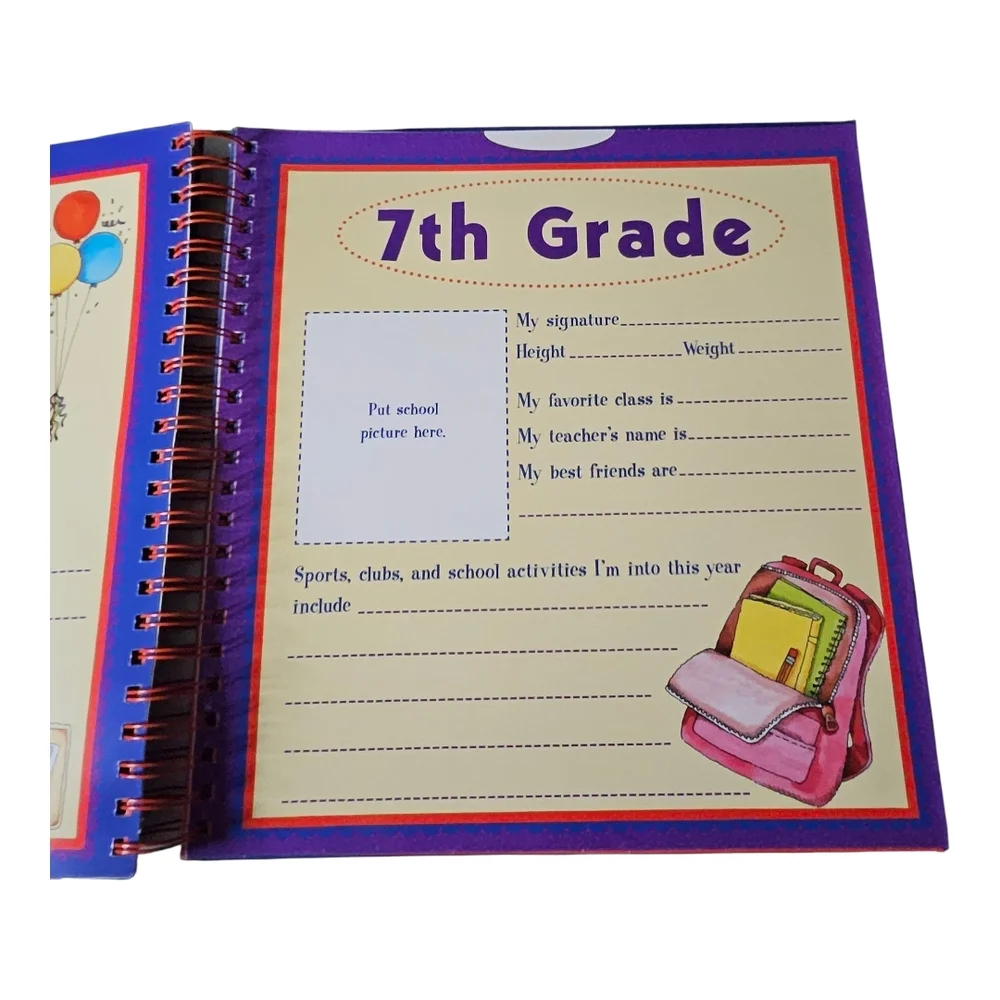 New Seasons Spiral Bound School Years Memory Keeper for grades K-12